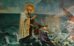 Св. Николай Чудотворец. Спасение патриарха Афанасия