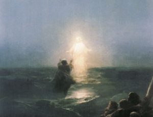 Христос идет к ученикам по водам